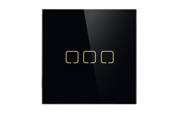 Echo Touch Series 3 Gang Zigbee Light Switches Glass work with Alice