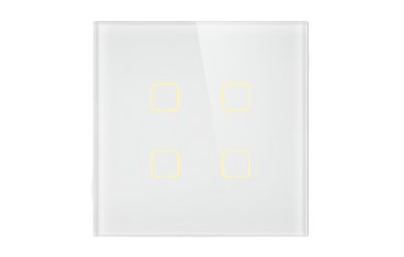 Echo Touch 4 Gang Wifi Light Switch Glass Panel